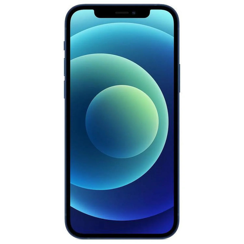 Restored Apple iPhone 12 A2172 (T-Mobile Only) 64GB Blue w/ Pre-Installed Tempered Glass (Refurbished)