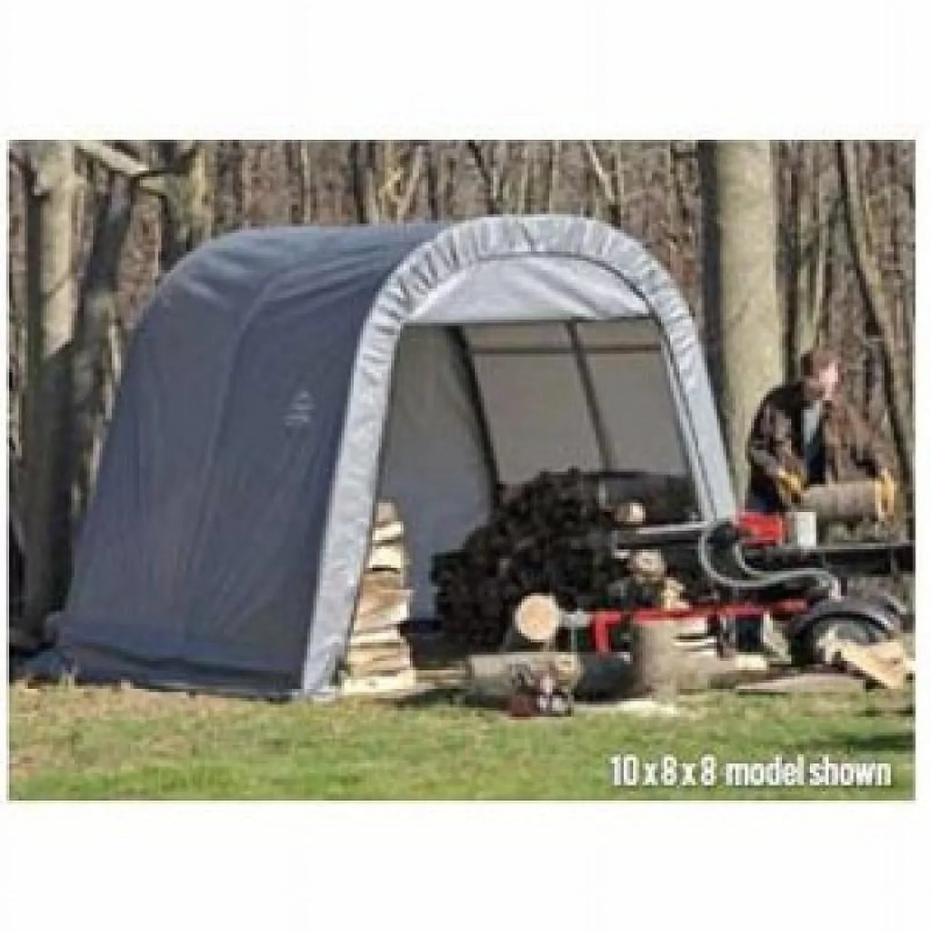 10x8x8 Round Sizetyle Sizehelter, Green Cover