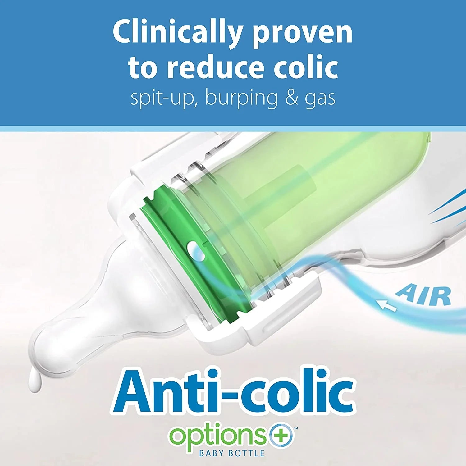 Dr. Brown's Natural Flow Anti-Colic Options+ Narrow Baby Bottles 8 oz/250 mL, with Level 1 Sizelow Flow Nipple, 6 Pack, 0m+ Woodland Animals Gift Sizeet