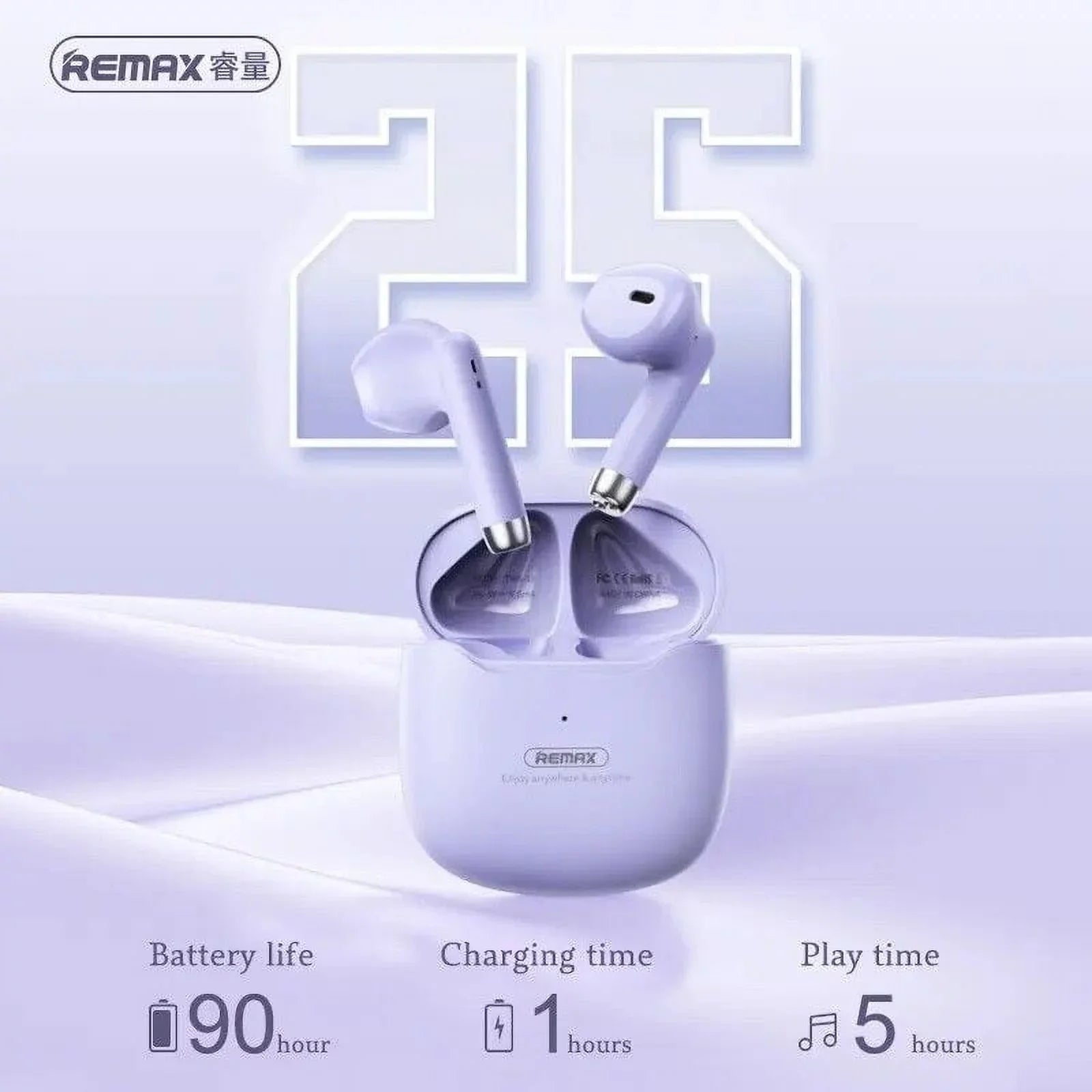 for ZTE Axon 30 5G Bluetooth 5.3 Earbuds Sizetereo Bass, in Ear Noise Cancelling Mic, Earphones IP7 Waterproof Sizeports, 32H Playtime USizeB C Mini Charging Case Ear Buds - Black