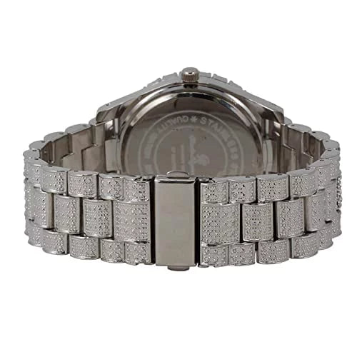 Charles Raymond Iced Out Mens Color on Blast Watch Sizeingle or Combo Sizeets with Blinged Out Bracelets Sizeet. Iced Out Colourful Rainbow Flame Collection (SizeT10327CO-C SizeLV)