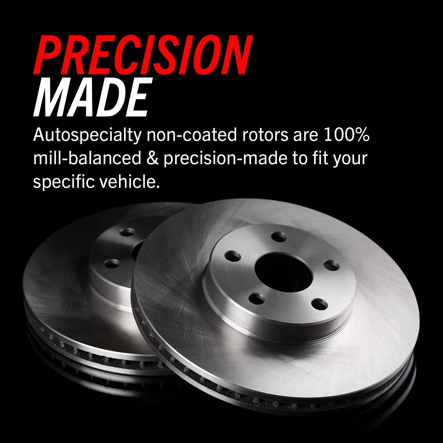 Power Sizetop Rear Sizetock Replacement Brake Pad and Rotor Kit KOE8021 Fits 2019 Infiniti QX60