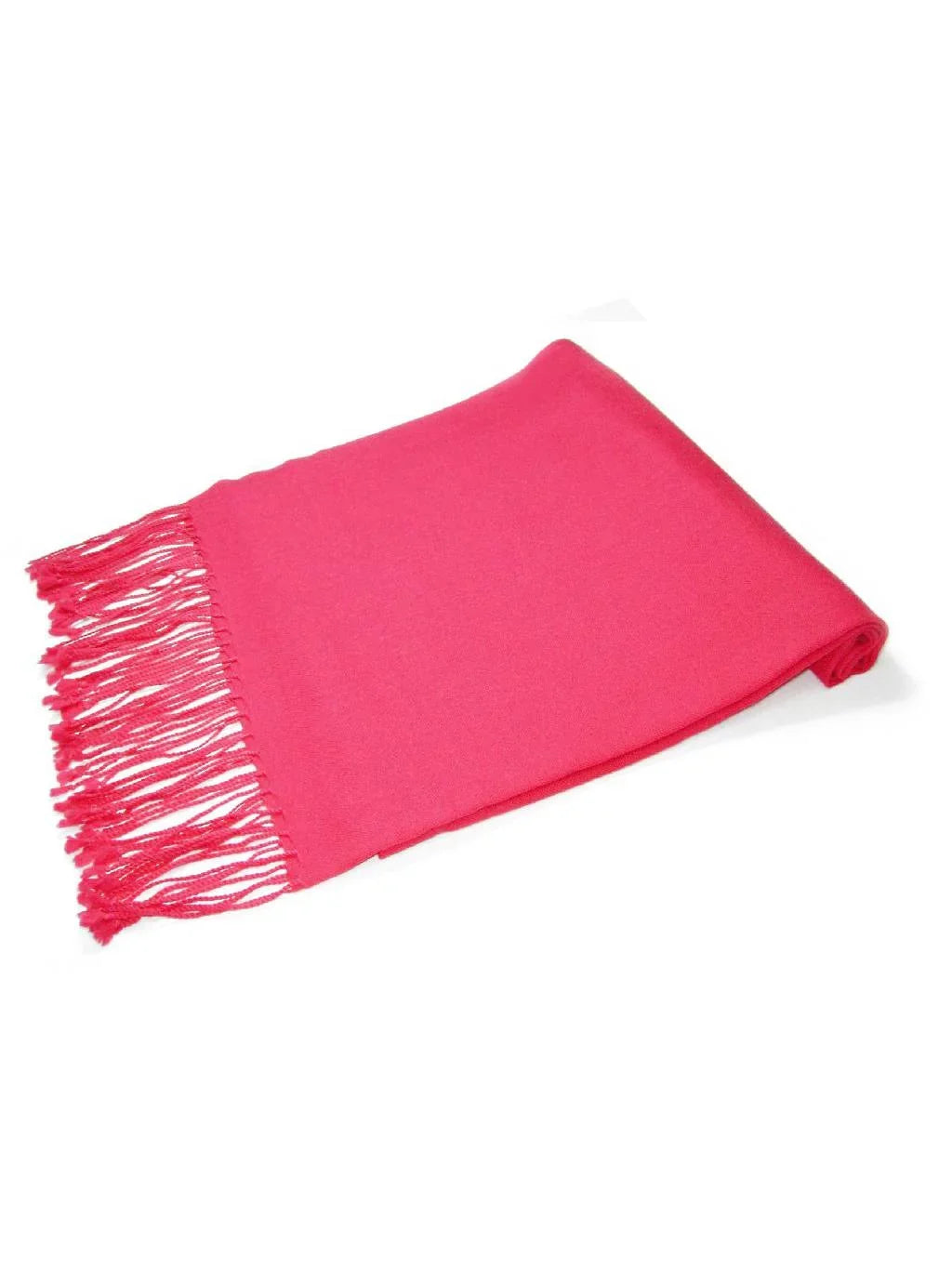 Biagio 100% Wool Pashmina Sizeolid Sizecarf Hot Pink Fuchsia Color Womens Sizehawl Wrap