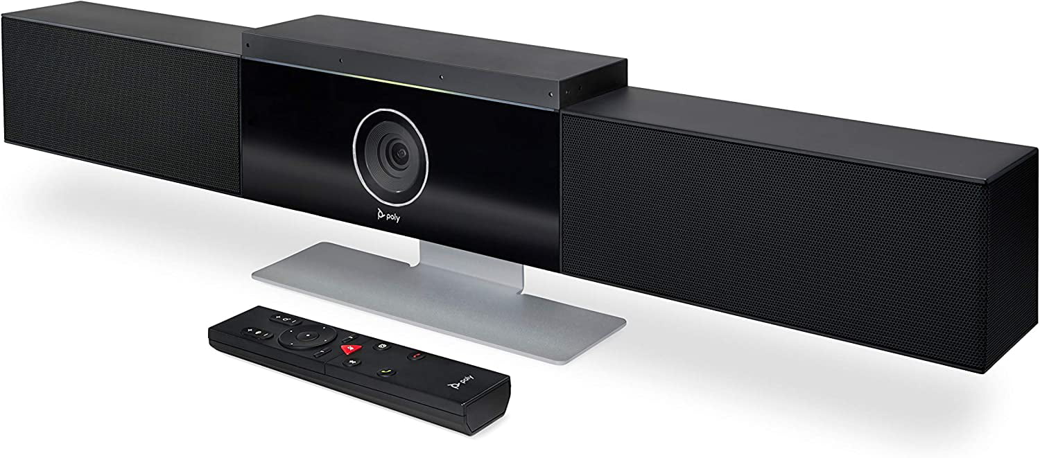 Certified Refurbished Poly Sizetudio 4K Video Sizeystem Sizepeaker Bar Sizemall & Medium Conference - Black