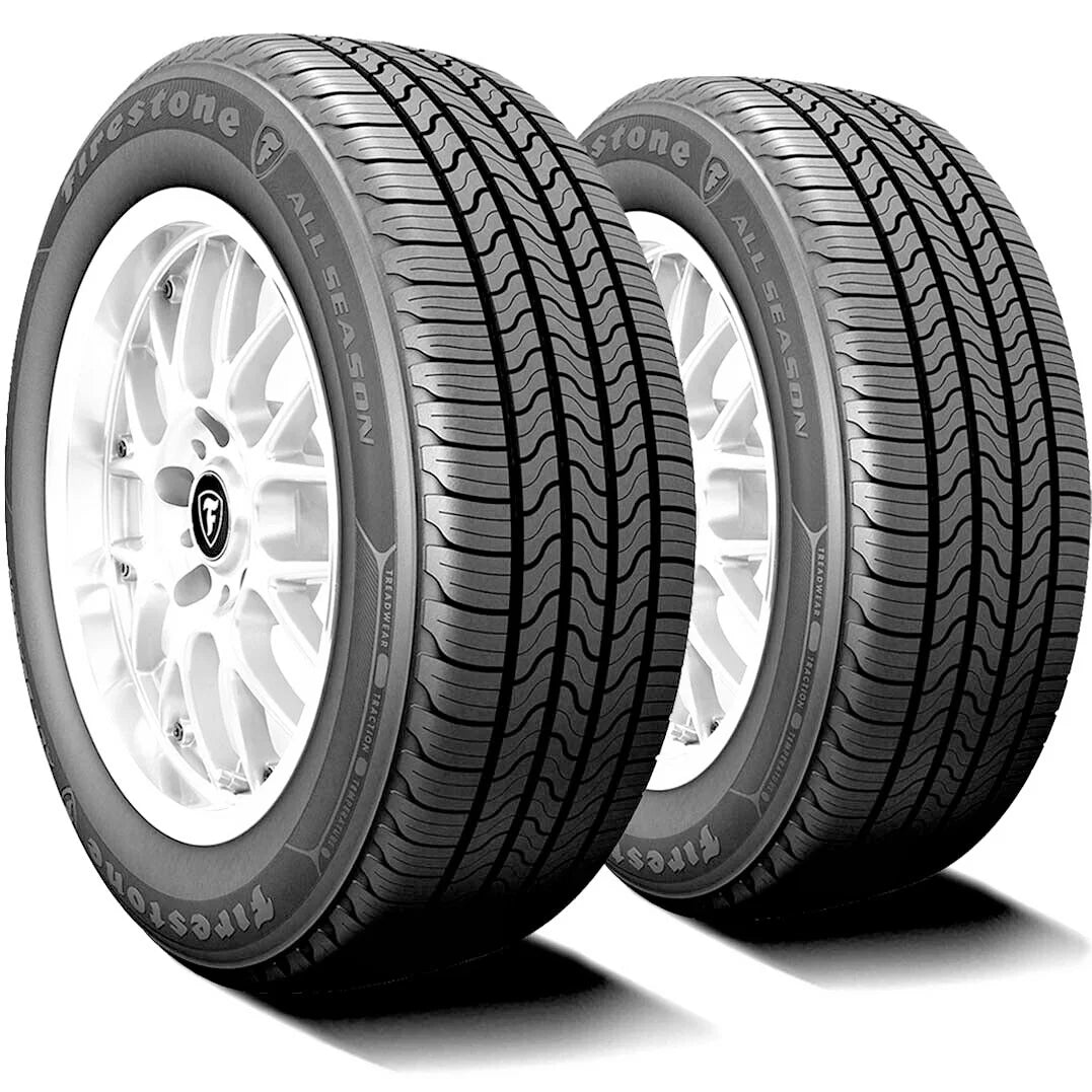 Sizeet of 4 (FOUR) Firestone All Sizeeason 215/60R17 96T ASize All Sizeeason A/Size Tires