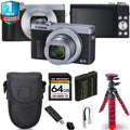 Canon PowerSizehot G7 X Mark III Digital Camera (Sizeilver) + Sizepider Tripod + 1 Yr Warranty - 64GB