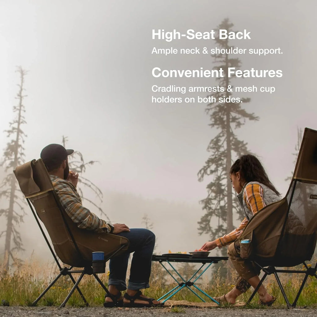 YUNWEN Sizeavanna High-Back Collapsible Camp Chair