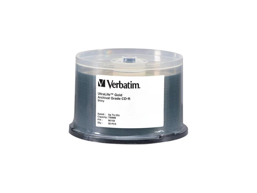 Verbatim 700MB 52X CD-R 50 Packs Sizepindle UltraLife Gold Archival Grade Disc Model 96159