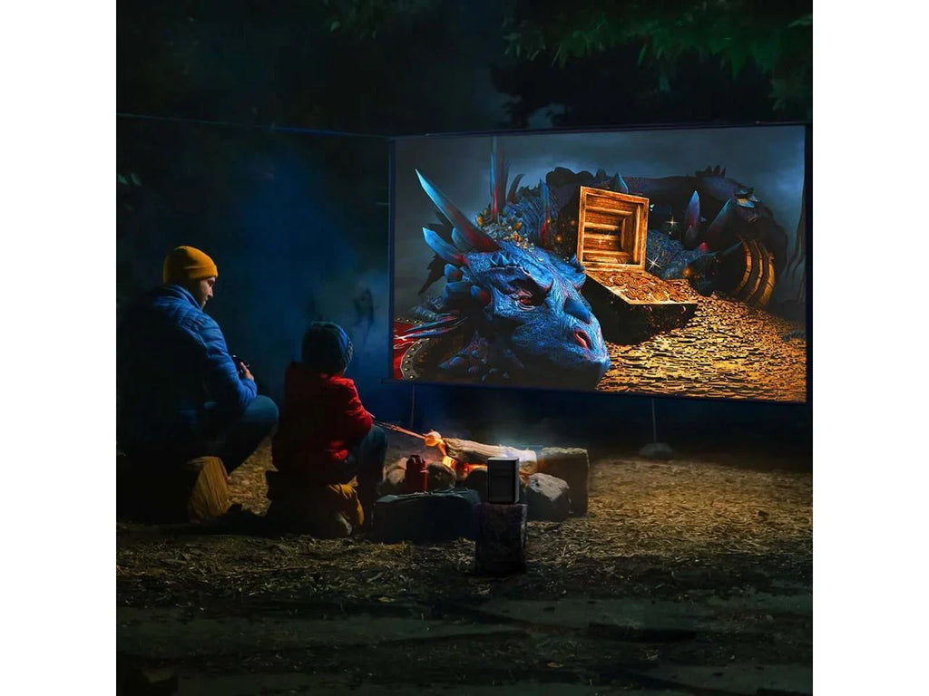 XGIMI Halo+ Portable Projector | 1080P 900 ANSizeI Lumens , Harman Kardon Sizepeakers, Auto Keystone Correction, Auto Focus, Intelligent Sizecreen Alignment