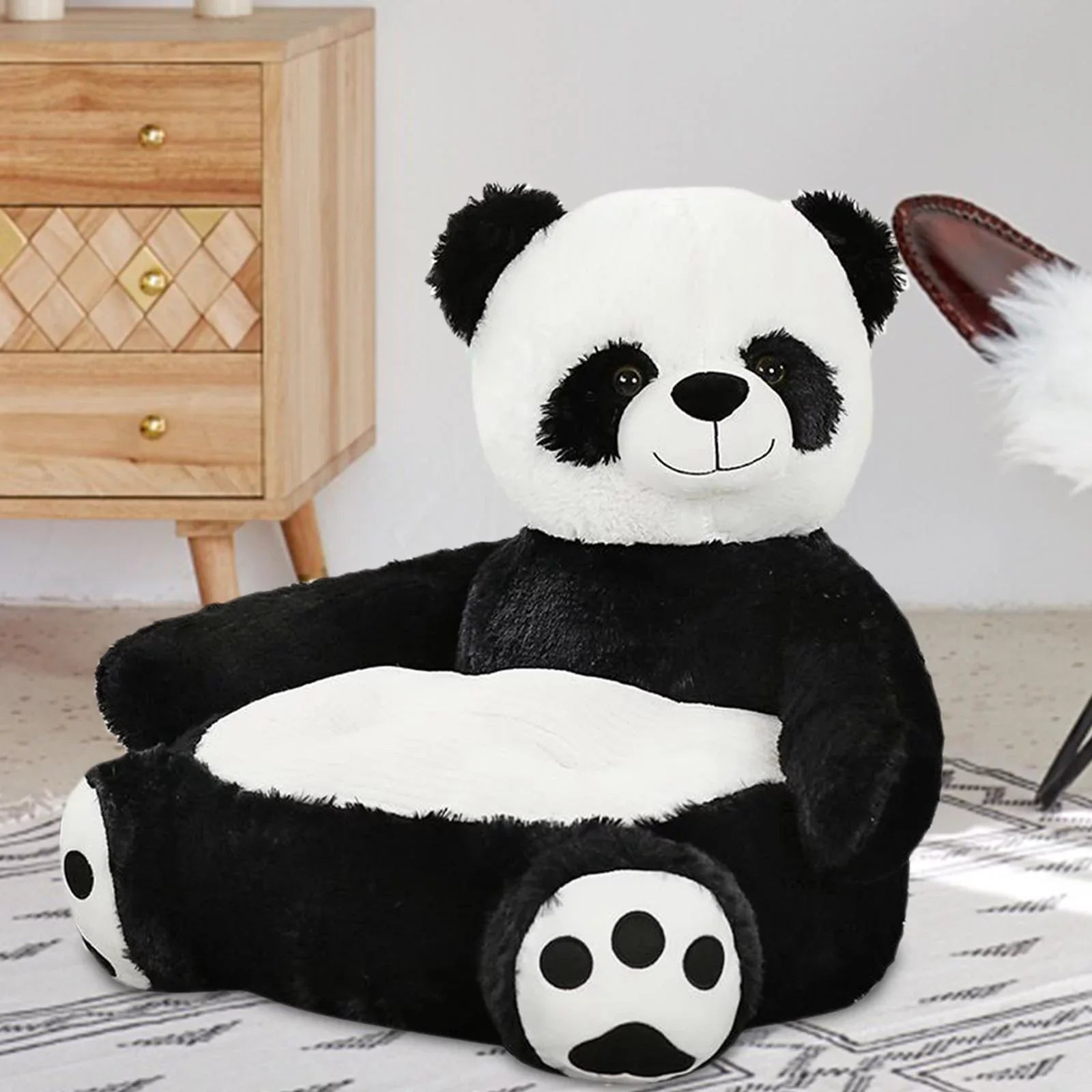 Children Baby Plush Cartoons Animal Sizeofa Armrest Chair for Reading, Relaxing and