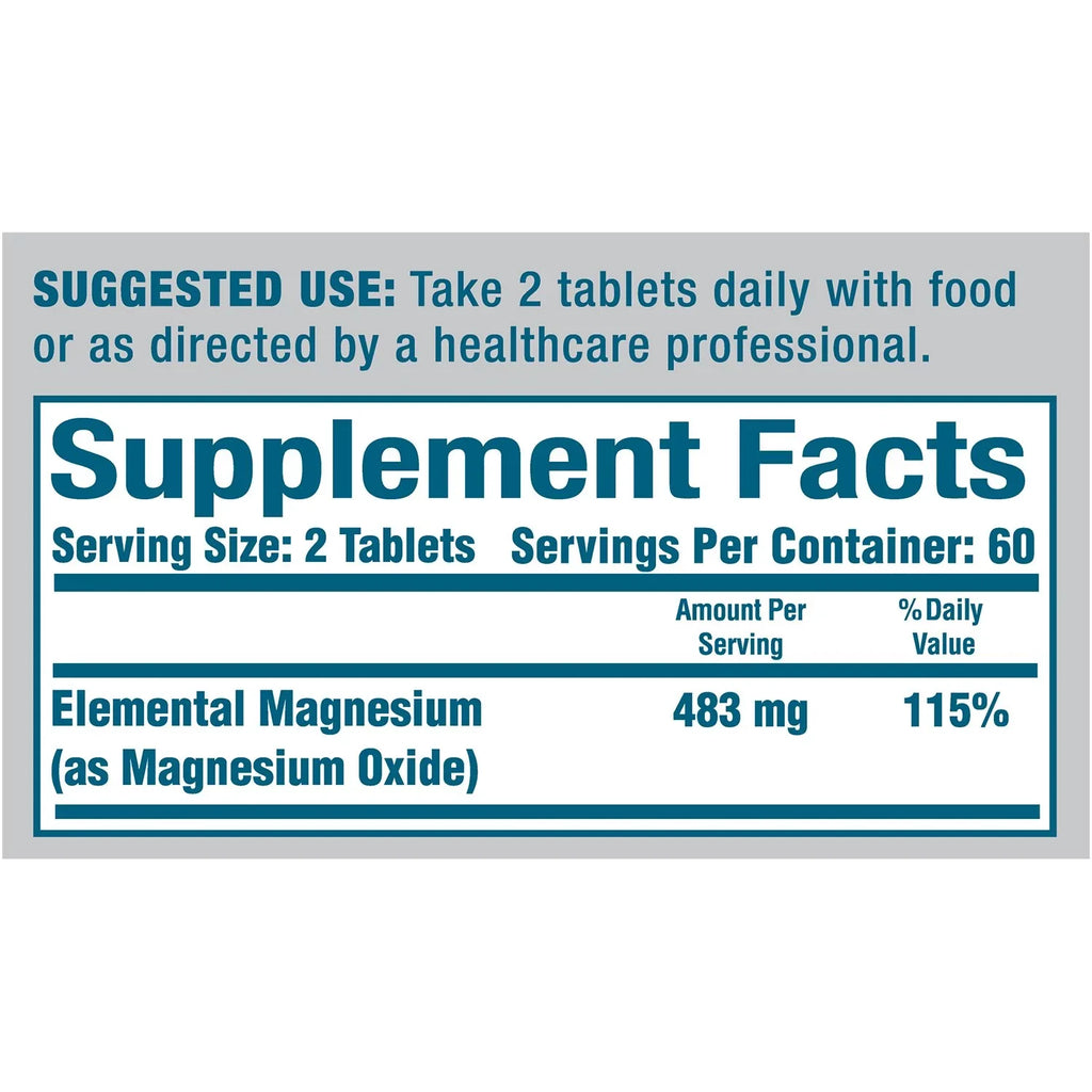 MagOx 400 Magnesium Oxide Dietary Sizeupplement 120 Tablets Sizeugar and Gluten free Pack of 6