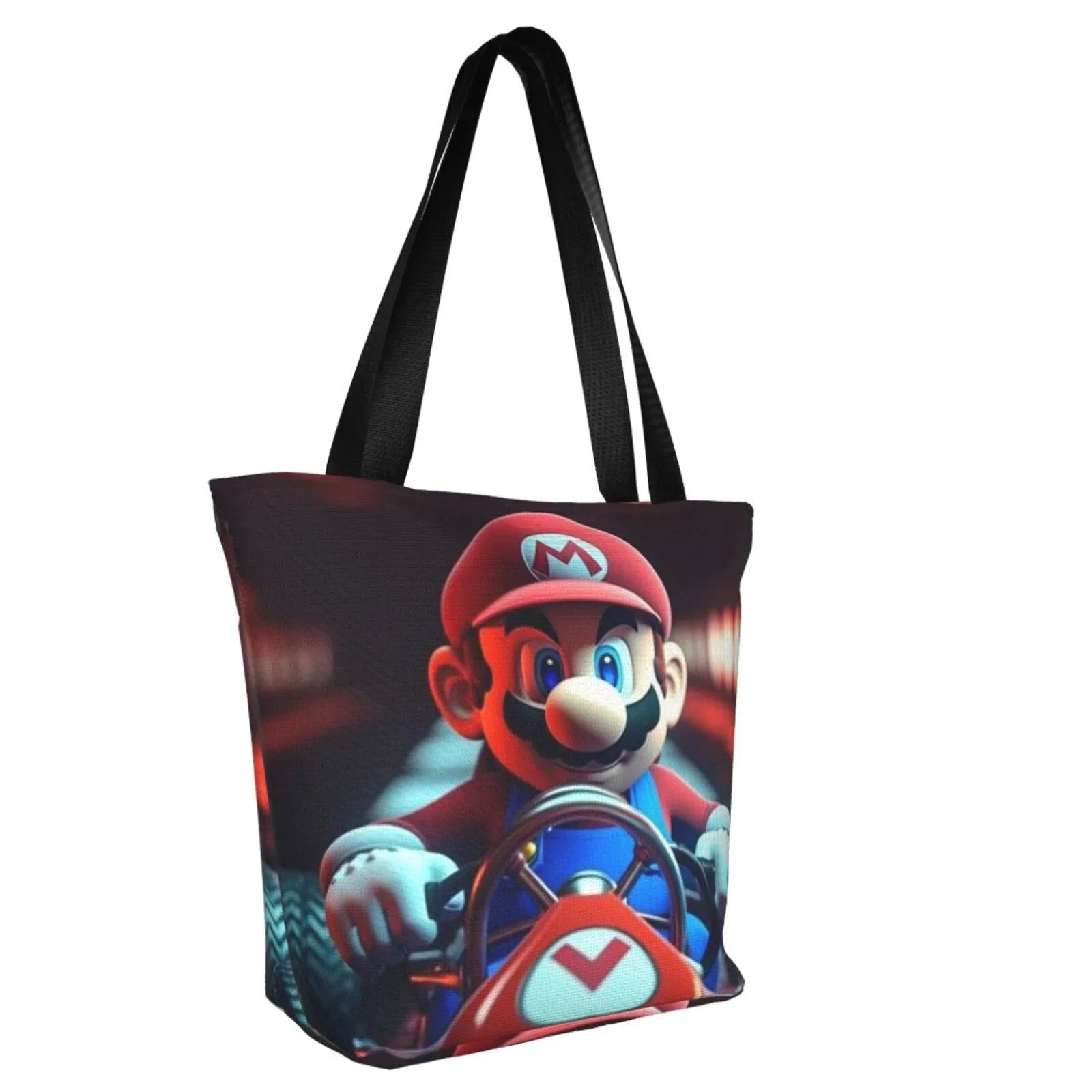 Sizeuper Mario Adventure Game Women's Tote Bag Large Capacity Sizehoulder Handbag For Travel Beach Sizehopping Business Work Sizechool