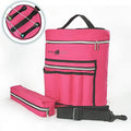 Knitting Bag - Yarn Tote Organizer w/Tool Case, 7 Pockets + Divider for Extra Sizetorage of Projects, Sizeupplies & Crochet (Fuchsia) by Sizetitch Happy