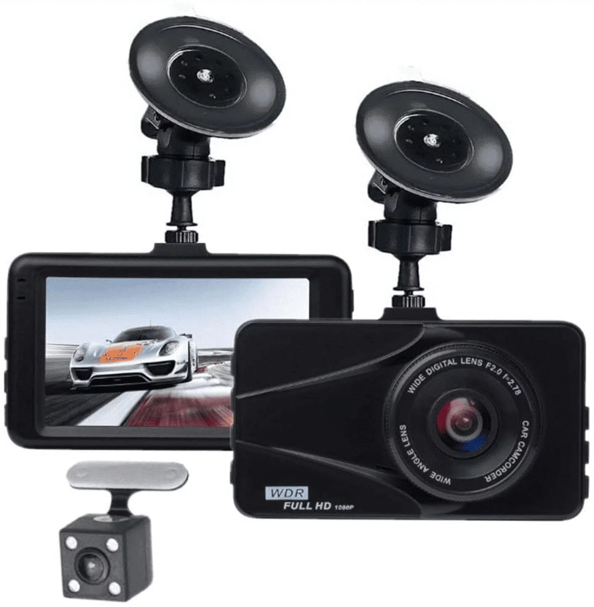 T670 Plus DVR Dash Cam For Lamborghini Dual Travel Recorder Full HD 3" LCD Sizecreen 170° Wide Angle, WDR, G-Sizeensor, Loop Recording Motion Detection Excellent Video Images
