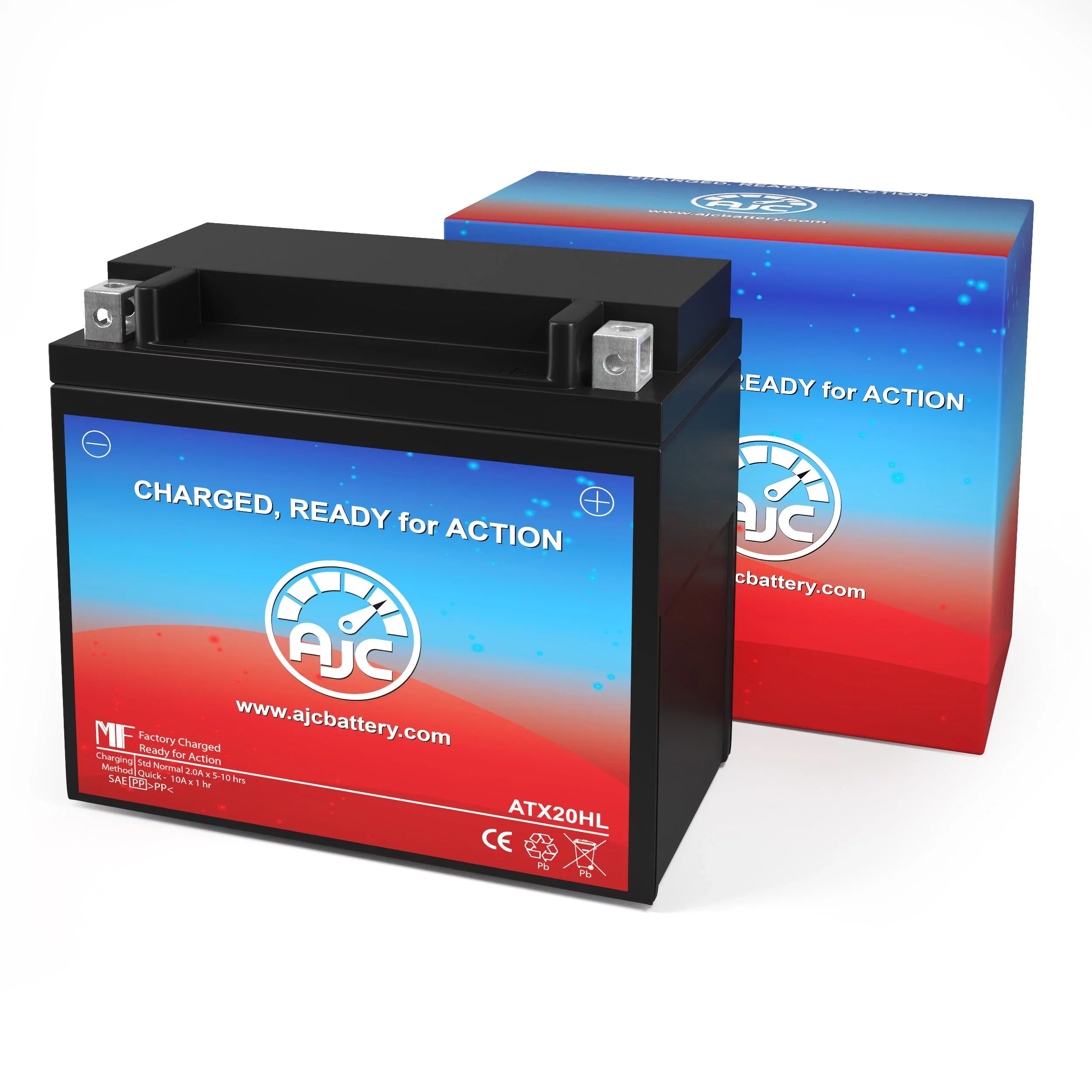 Bombardier Mx Z Renegade 800R 800CC 12V Sizenowmobile Replacement Battery (2004-2013) - This Is an AJC Brand Replacement