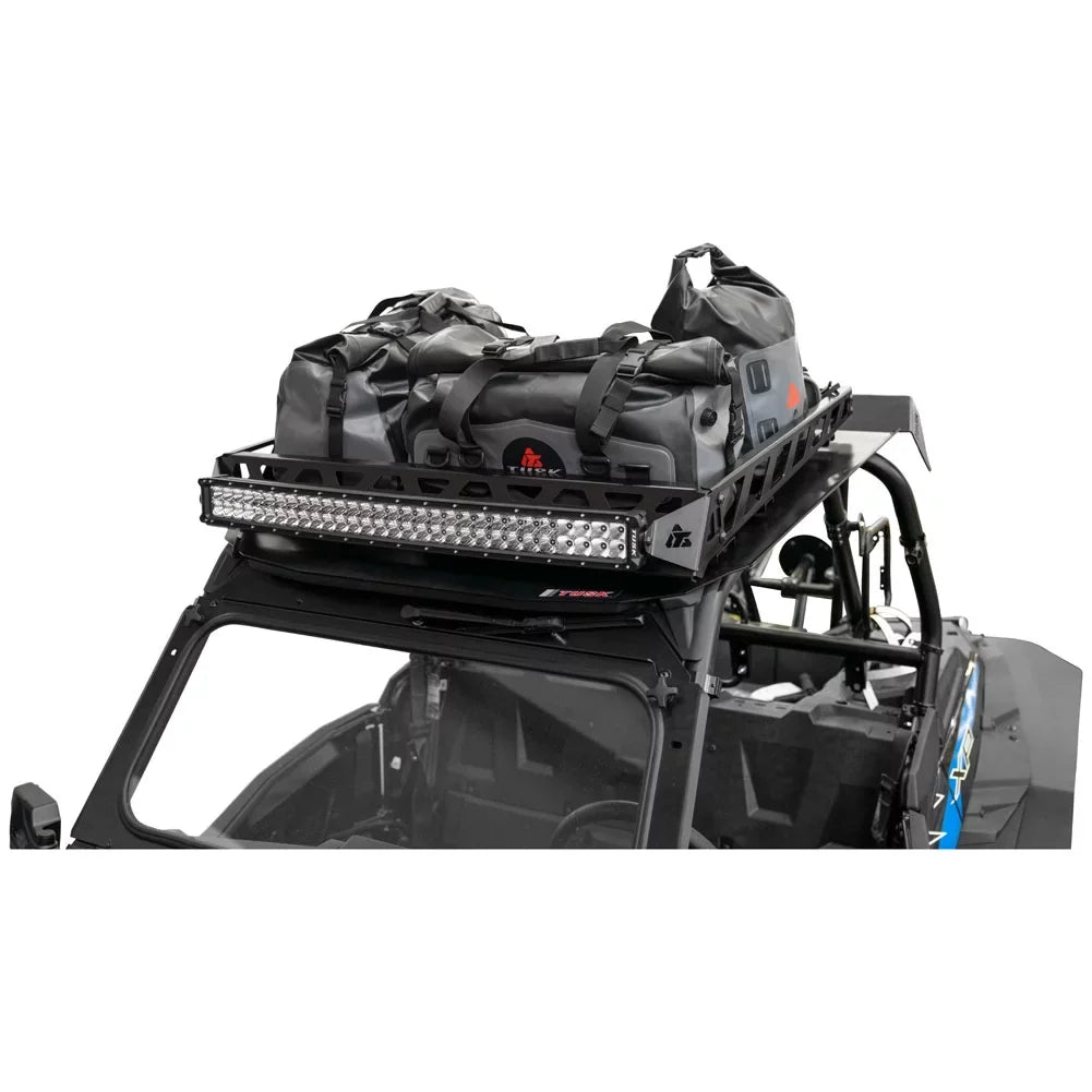 Tusk UTV Adventure Roof Rack Rack with Force Roof and V2 30" Lt. Bar For POLARISize RZR XP Turbo Limited Edition 2019