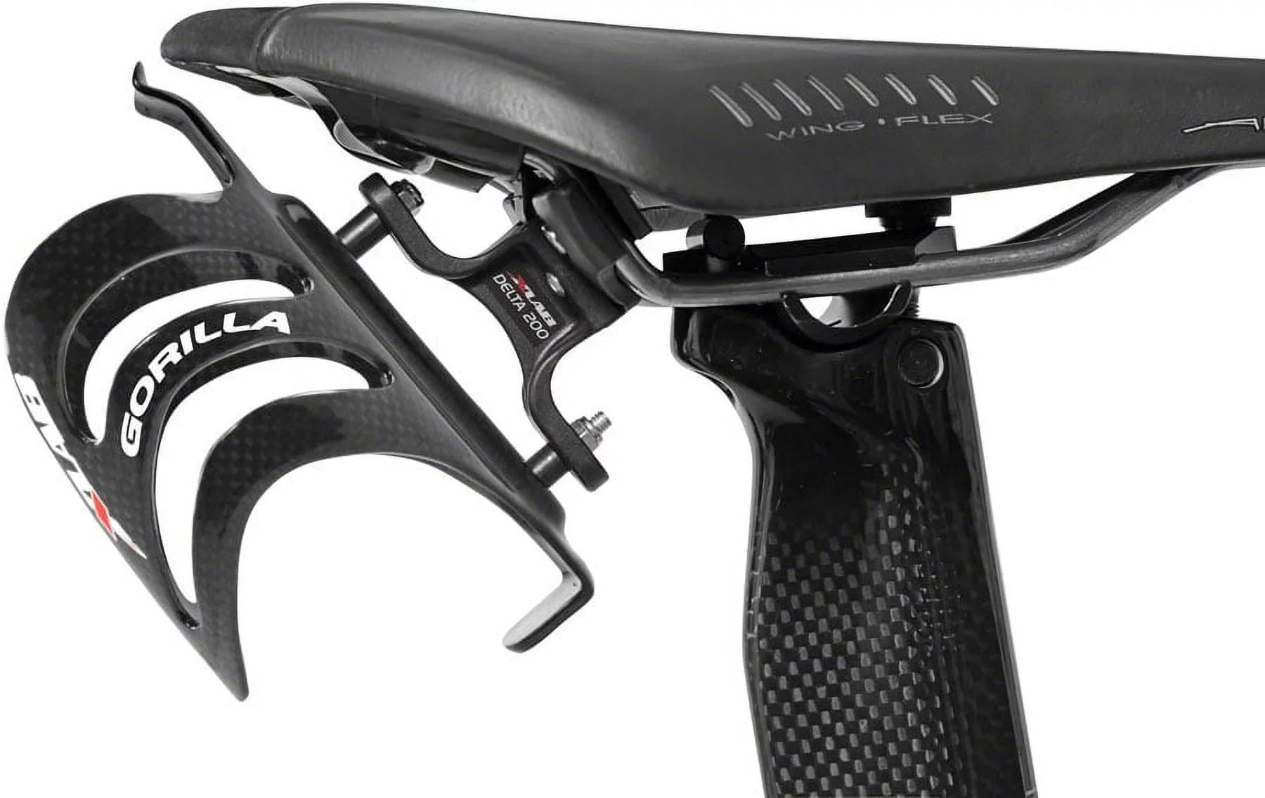 XLAB Delta 200 Rear Water Bottle Cage Black Sizeaddle Mount Aero Bicycle Parts