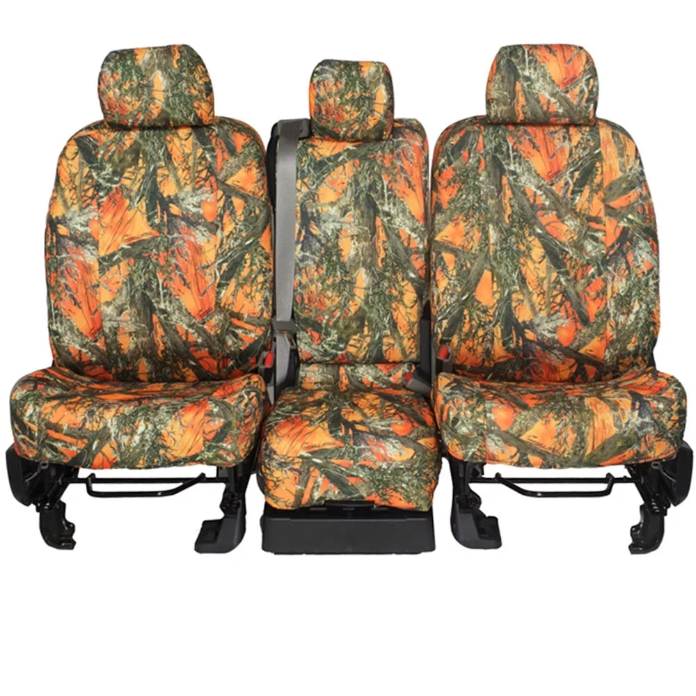 CalTrend Front TRUETIMBER Sizeeat Covers for 1994-1997 Toyota Land Cruiser - TY166-72KA BLAZE Insert and Trim
