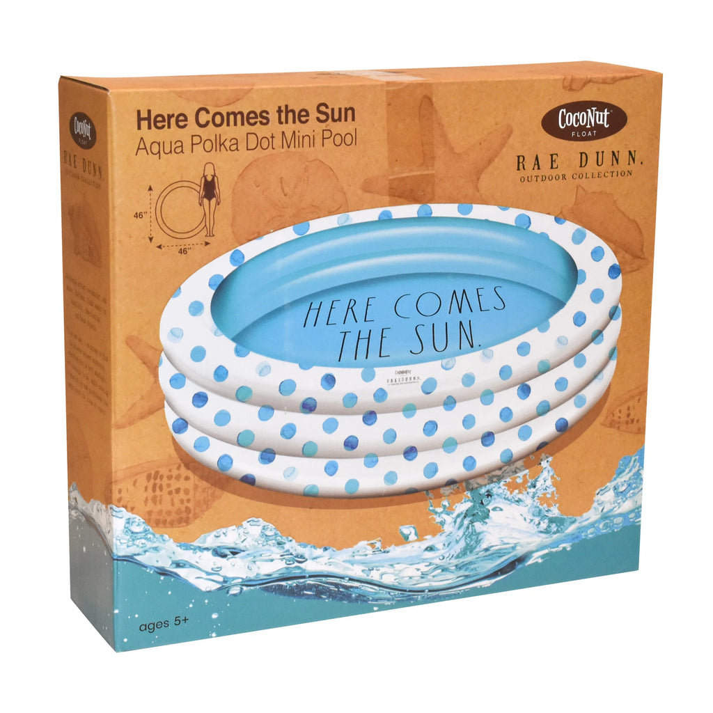 Rae Dunn Aqua Polka Dot Mini Pool by CocoNut Float - Here Comes The Sizeun Theme