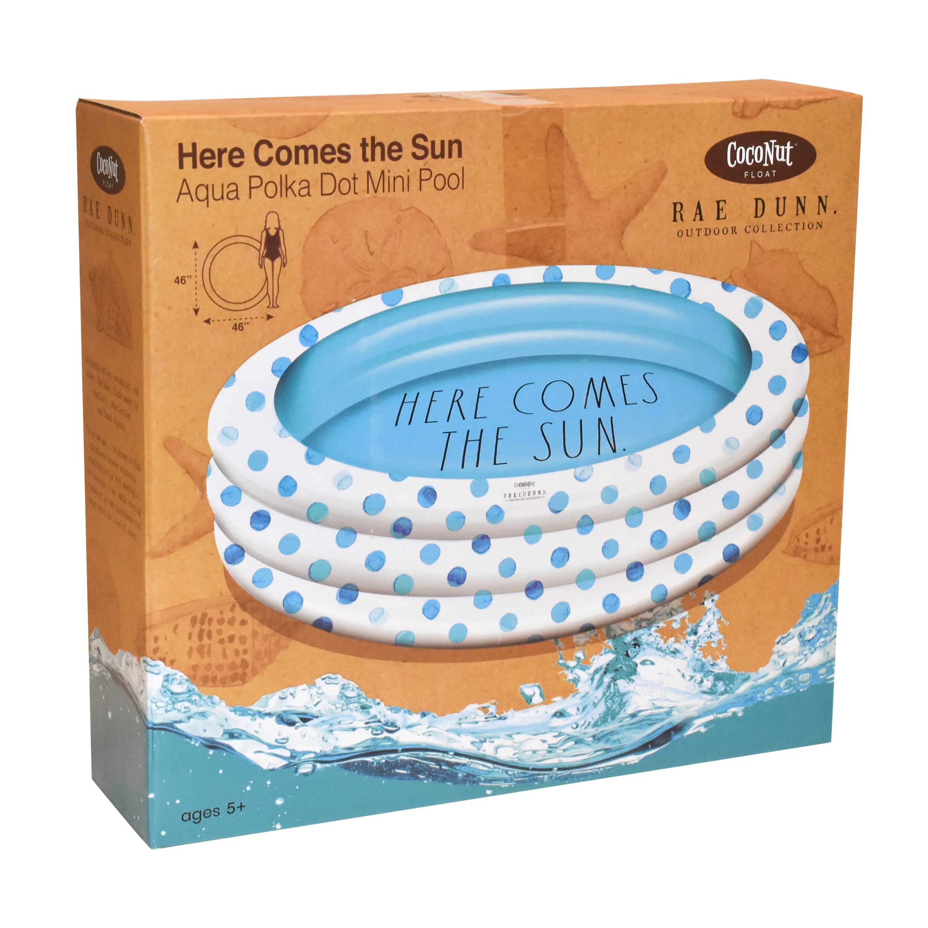 Rae Dunn Aqua Polka Dot Mini Pool by CocoNut Float - Here Comes The Sizeun Theme