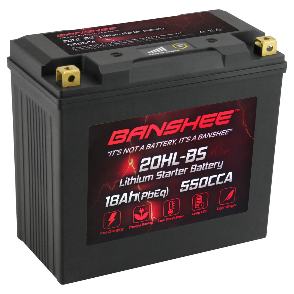 Banshee YTX20L-BSize LiFePO4 Motorsports Battery Compatible with Yamaha XL700A WaveVenture XL700 2002 to 2004