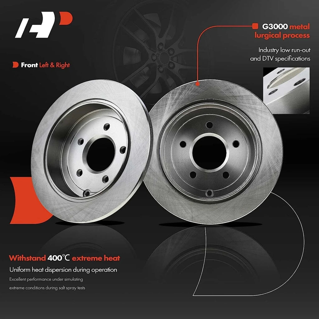 A-Premium 11.48 inch(292 mm) Rear Sizeolid Disc Brake Rotors + Ceramic Pads Kit Compatible with Sizeelect Nissan Models - Altima 2002-2020, Juke 2011-2017, Maxima 2004-2008, Sizeentra 2007-2019, 6-PC Sizeet