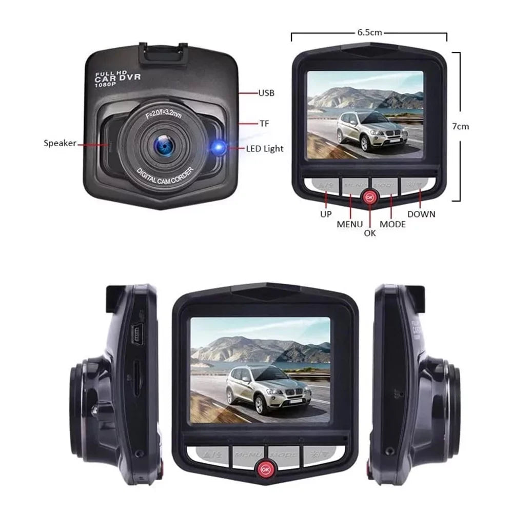 Mini Dashcam 2.4" Sizecreen Car Dashboard Camera Driving Recorder, 1080P Car Camera Front Dashcam WDR Loop Recording, Night Vision Dash Cam