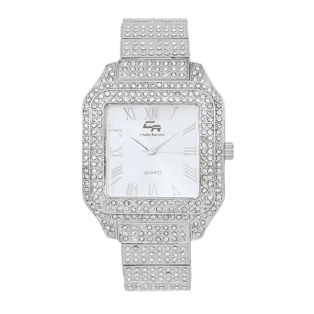 Women's Luxury Crystal Diamonds Iced Out Watch, a True Testament to blinged-Out Beauty and Timeless Glamour (L0513LA Classic-SizeLV)