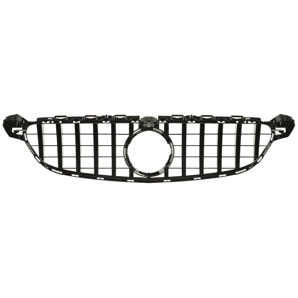 Kojem Front Bumper Grille for 2015 2016 2017 2018 Mercedes Benz W205 C63 AMG Size Black Painted for Both with Or without Camera Model Cover