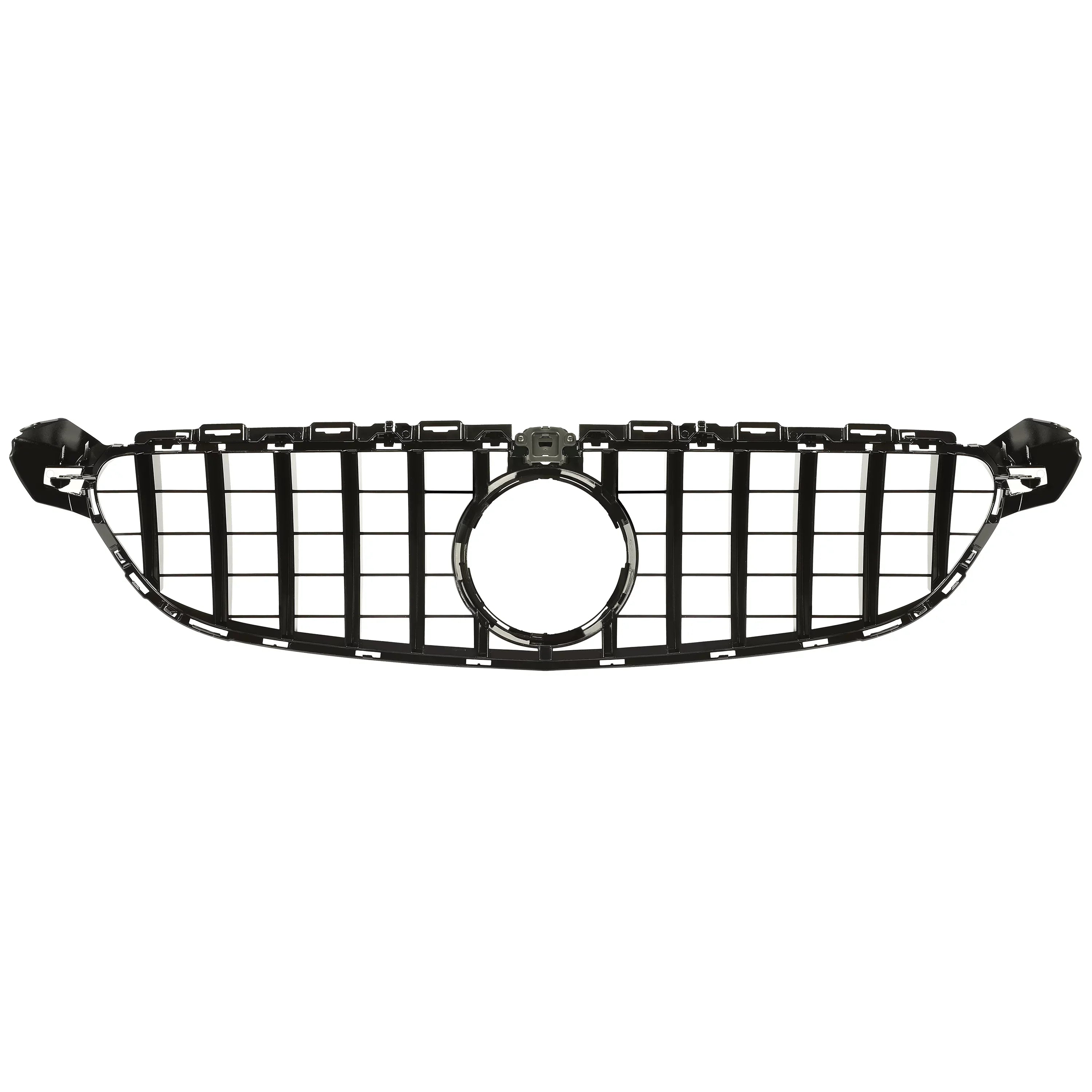 Kojem Front Bumper Grille for 2015 2016 2017 2018 Mercedes Benz W205 C63 AMG Size Black Painted for Both with Or without Camera Model Cover