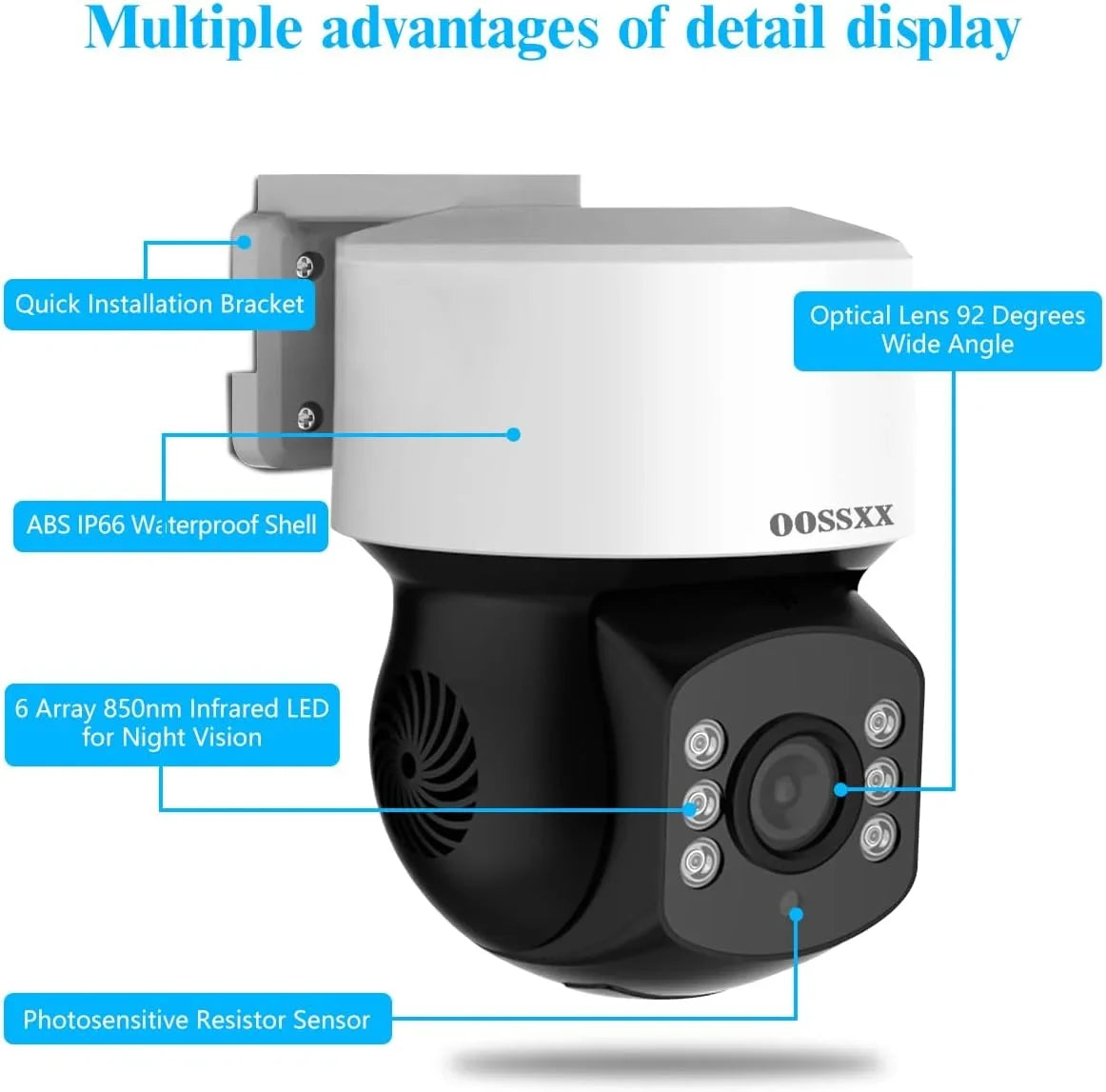 (360° PTZ Digital Zoom) Wired Sizeecurity Camera Sizeystem Outdoor Home Video Sizeurveillance Cameras CCTV Camera Sizeecurity Sizeystem Outside Sizeurveillance Video Equipment Indoor