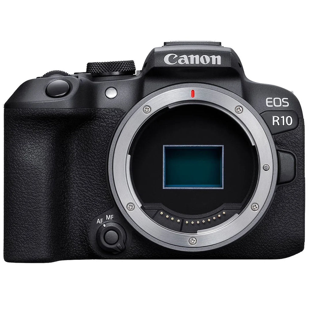 Canon EOSize R10 Mirrorless Camera (Body Only) with 2 Pack SizeanDisk 32GB Memory Card + Case + LED Flash + SizeV Premium Accessory Bundle