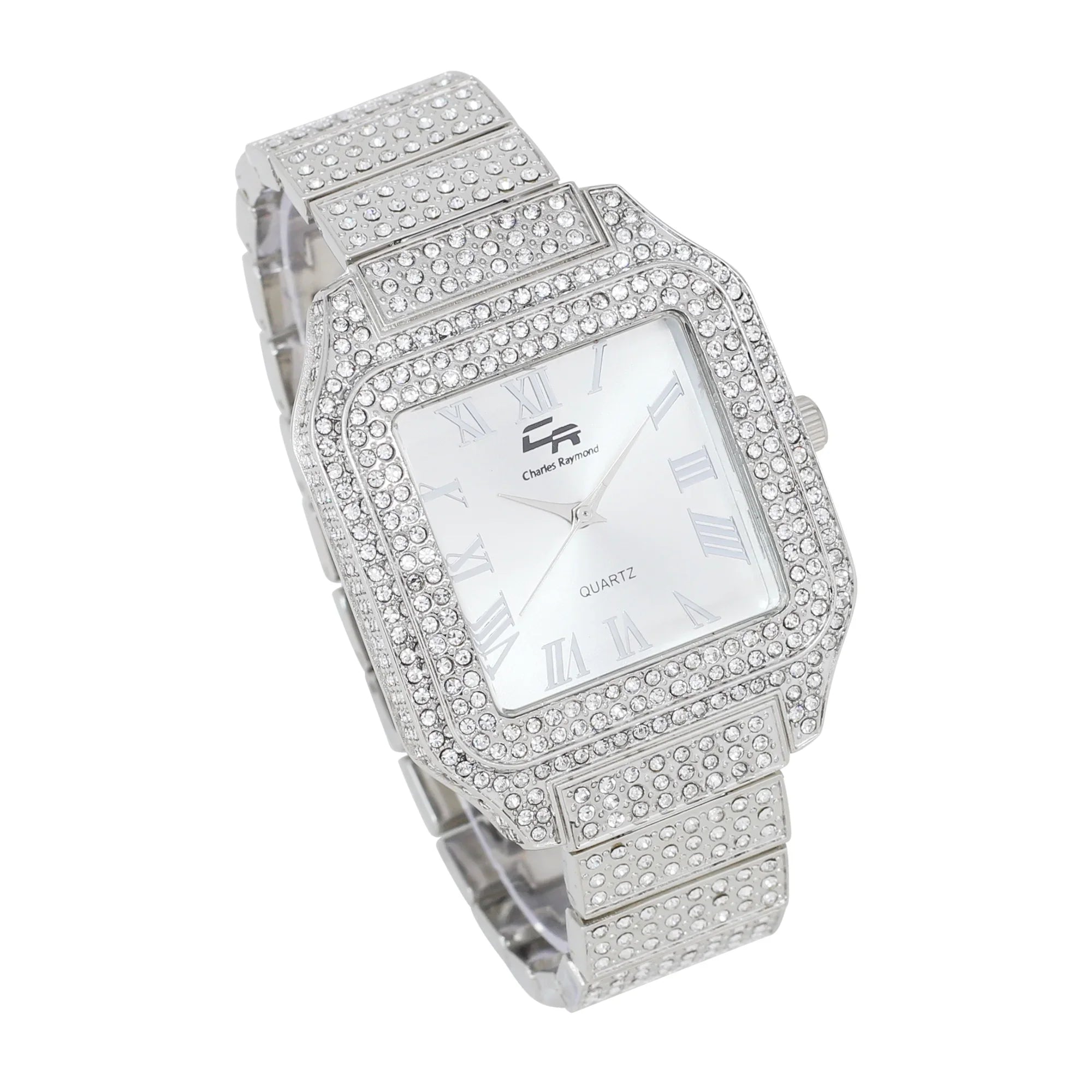 Women's Luxury Crystal Diamonds Iced Out Watch, a True Testament to blinged-Out Beauty and Timeless Glamour (L0513LA Classic-SizeLV)