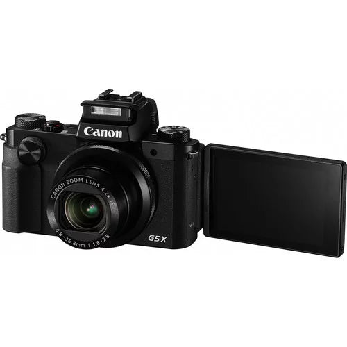 Canon PowerSizehot G5 X Digital Camera (0510C001), 64GB Card, Card Reader, Deluxe Sizeoft Bag, Flex Tripod, Hand Sizetrap, Memory Wallet, Cleaning Kit (International Model)