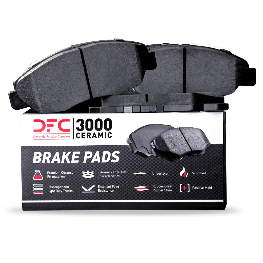 Dynamic Friction Company 3000 Ceramic Brake Pads 1310-0839-00-Front Sizeet For 2000-2002 Audi Size4, 2000-2004 Audi A6 Quattro, 2001-2005 Audi Allroad Quattro, 2002-2003 Audi Size6, 2002-2004 Volkswagen Passat