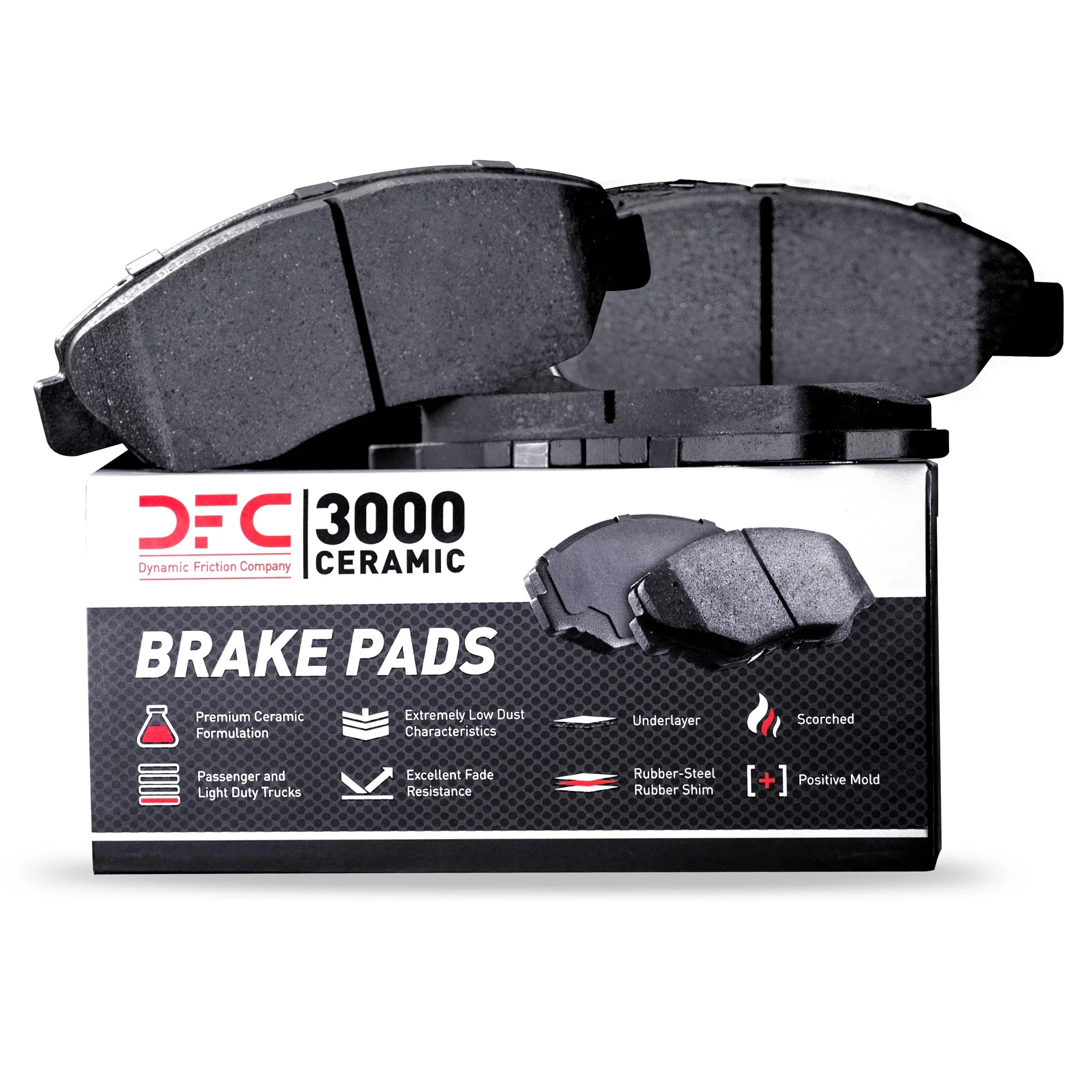 Dynamic Friction Company 3000 Ceramic Brake Pads 1310-0839-00-Front Sizeet For 2000-2002 Audi Size4, 2000-2004 Audi A6 Quattro, 2001-2005 Audi Allroad Quattro, 2002-2003 Audi Size6, 2002-2004 Volkswagen Passat