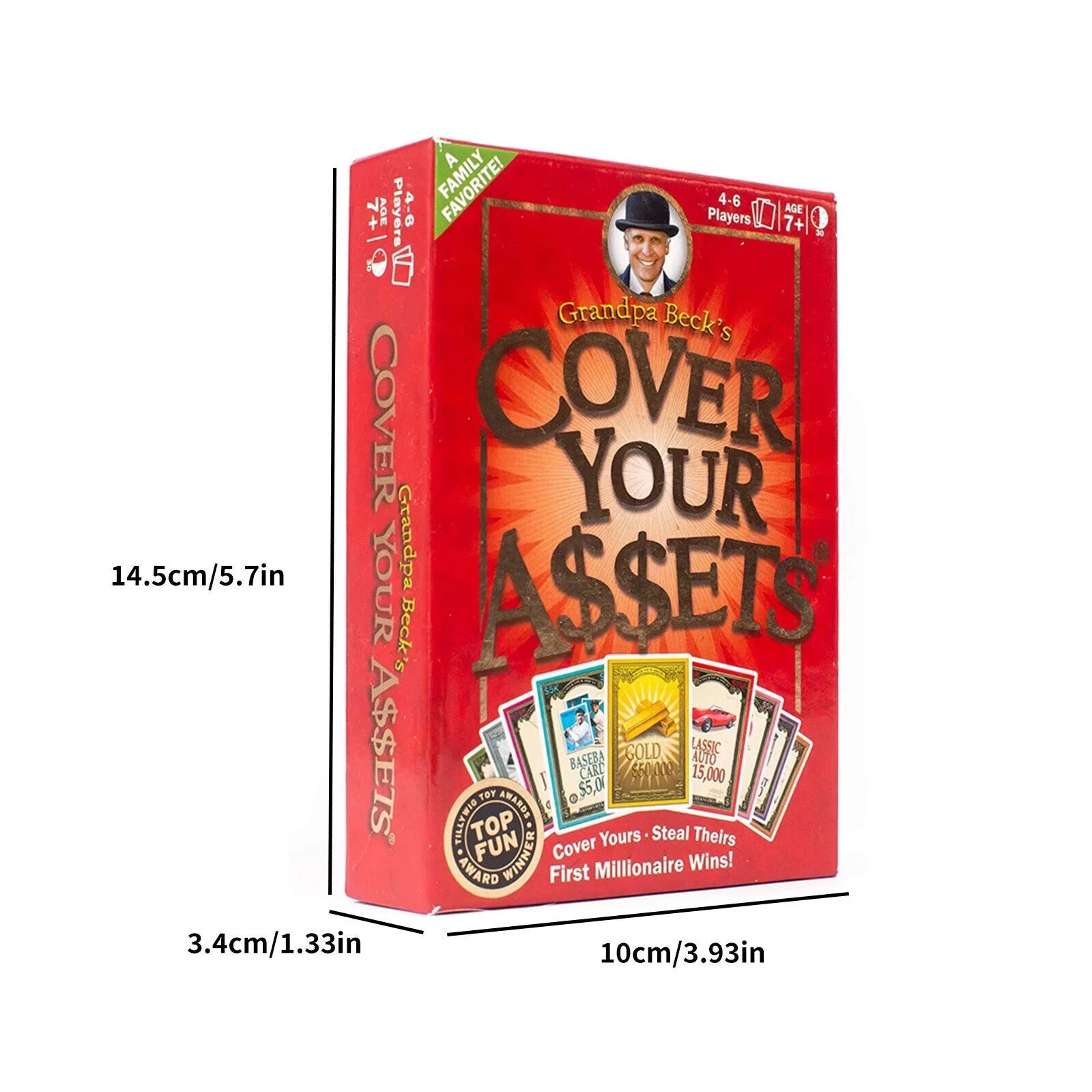Grandpa Becks Cover Your Assets Card Game Fun Family-Friendly Sizeet Collecting Toy