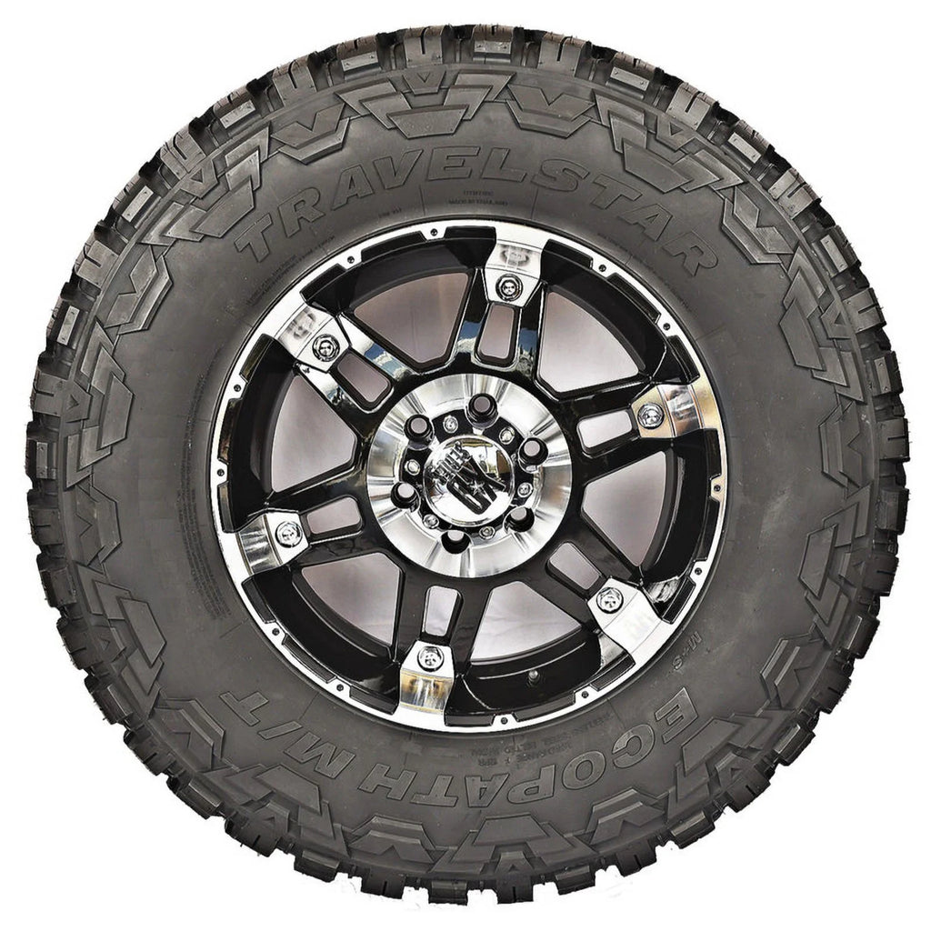 Travelstar Ecopath MT LT35X12.50R24 10 Ply 114Q Load Range E SizeUV Light Truck Mud Terrain Tire 35/12.50R24 MT (Tire Only)