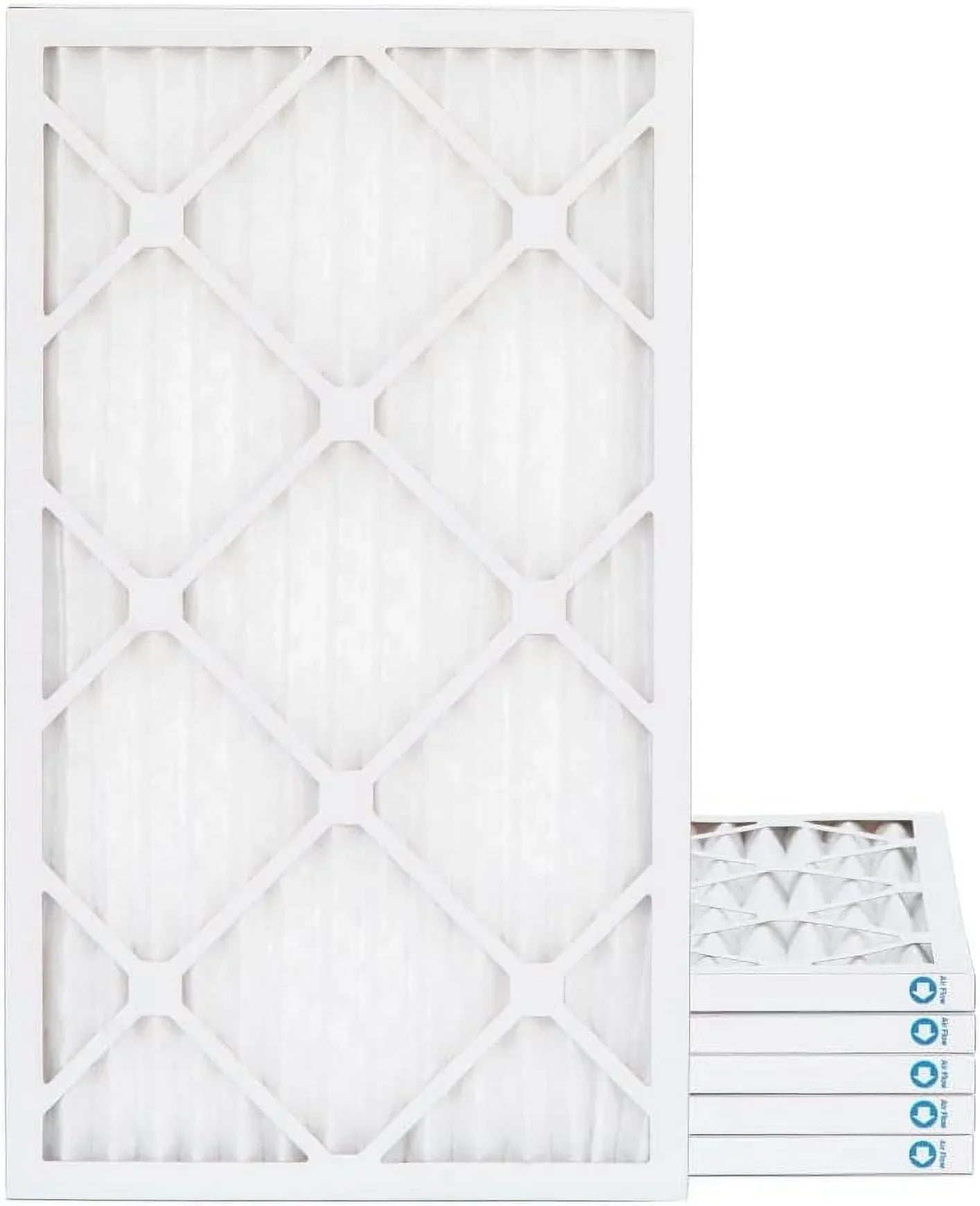 16X25x1 MERV 11, MPR 1000 Pleated Furne 1" Air Filters By Pamlico. 6 Pk. Ext Sizeize: 15-1/2 X 24-1/2 X 3/4