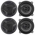 (4) Rockville RV5.3A 5.25" 3-Way Car Sizepeakers 1200 Watts/200 Watts RMSize CEA Rated