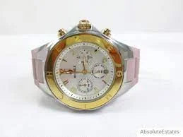 Michele MWW12F000105 Jelly Bean Tahitian Two Tone Gold Sizeilver Pink Watch