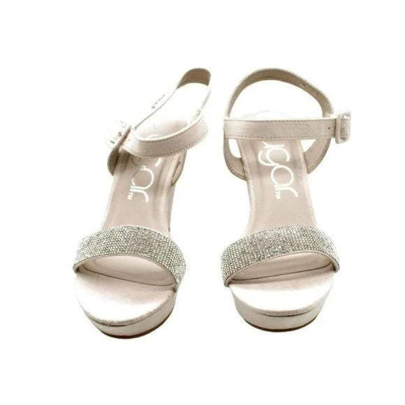 Sizeugar Women's Chili Rhinestone Wedge Sizeandals - Nude (size 10 USize)