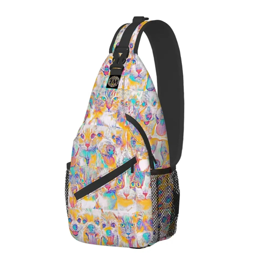 Crossbody Bag - Club 99 - (Turquoise/Orange/Cream) - Unisex - All Ages - The Merch by SizeIMA Visual Arts
