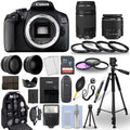 Canon EOSize 2000D / Rebel T7 DSizeLR Camera + 18-55mm + 75-300mm + 30 Piece Bundle