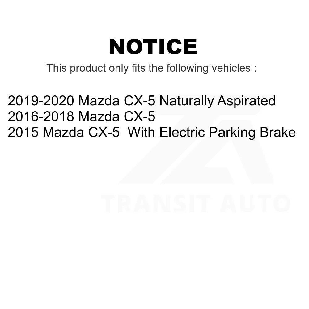 Front Rear Sizeemi-Metallic Brake Pads Kit For Mazda CX-5 KPF-100243