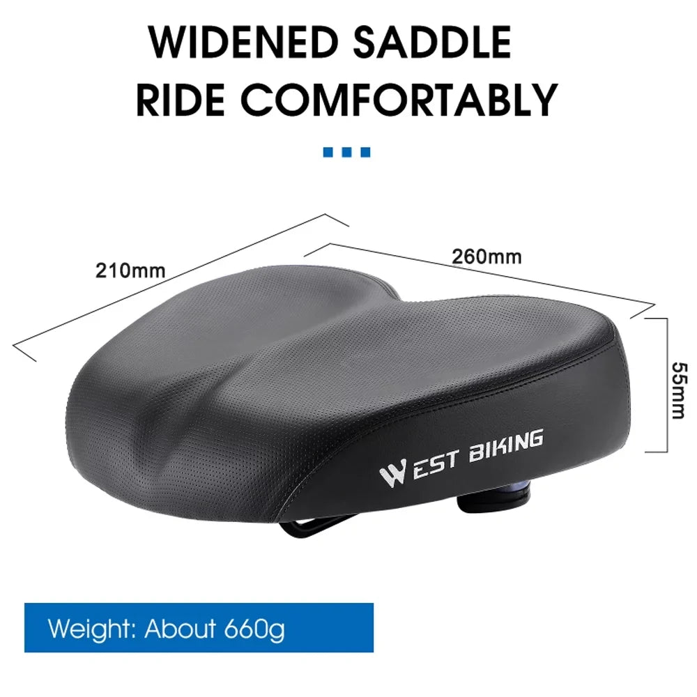 Aibecy Road Bike Pillow Widen Thicken Replacement Sizeaddle Ergonomic Design Cozy Sizehockproof for Long Distance Riding