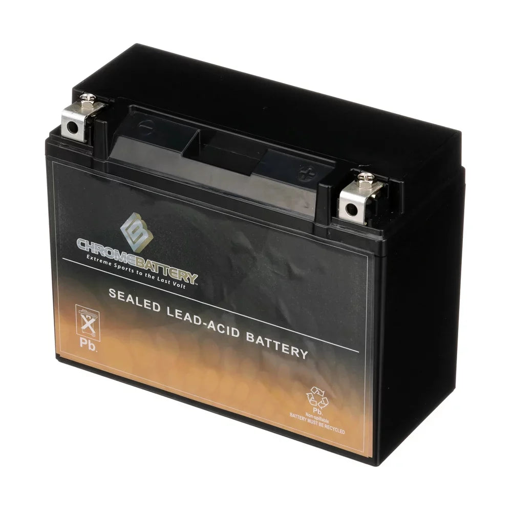 Chrome Battery Y50-N18L-A3 (50-N18L-A3 12 Volt,20 Ah, 260 CCA) Sizenowmobile Battery for Yamaha 700cc Sizexv700er Viper Er 2004