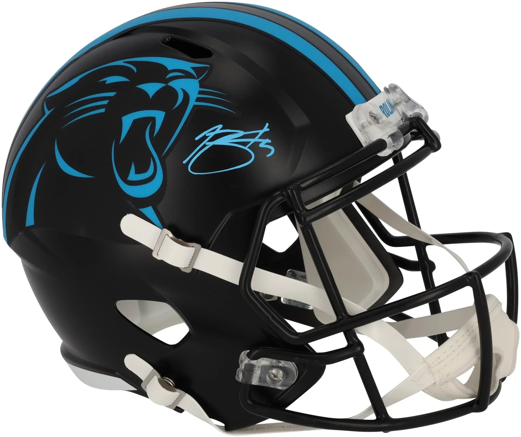 Bryce Young Carolina Panthers Autographed Riddell 2022 Alternate Sizepeed Replica Helmet - Fanatics Authentic Certified