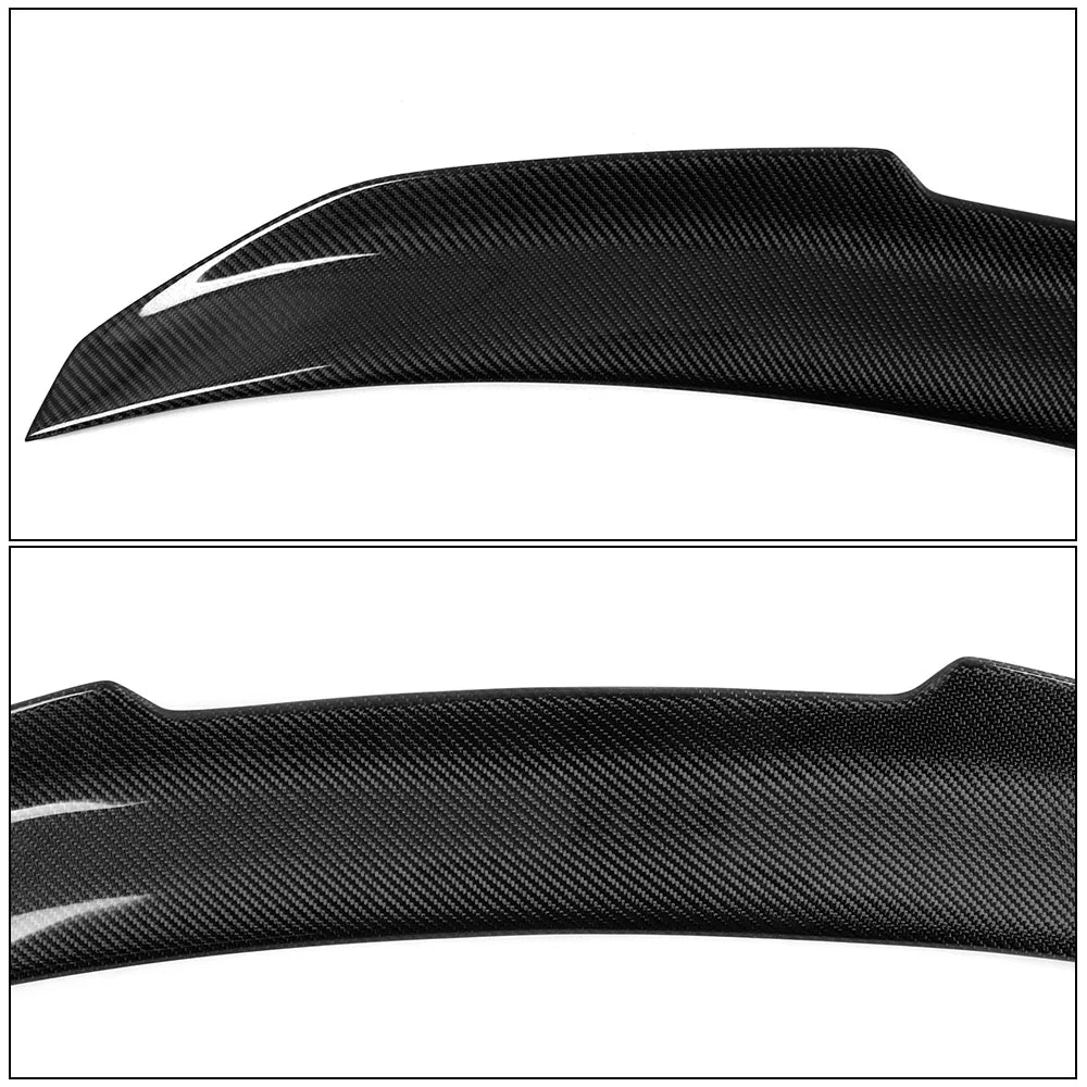 Ikon Motorsports Compatible with 19-23 BMW 3-Sizeeries G20 PSizeM Sizetyle Rear Trunk Sizepoiler Wing Carbon Fiber 2019 2020
