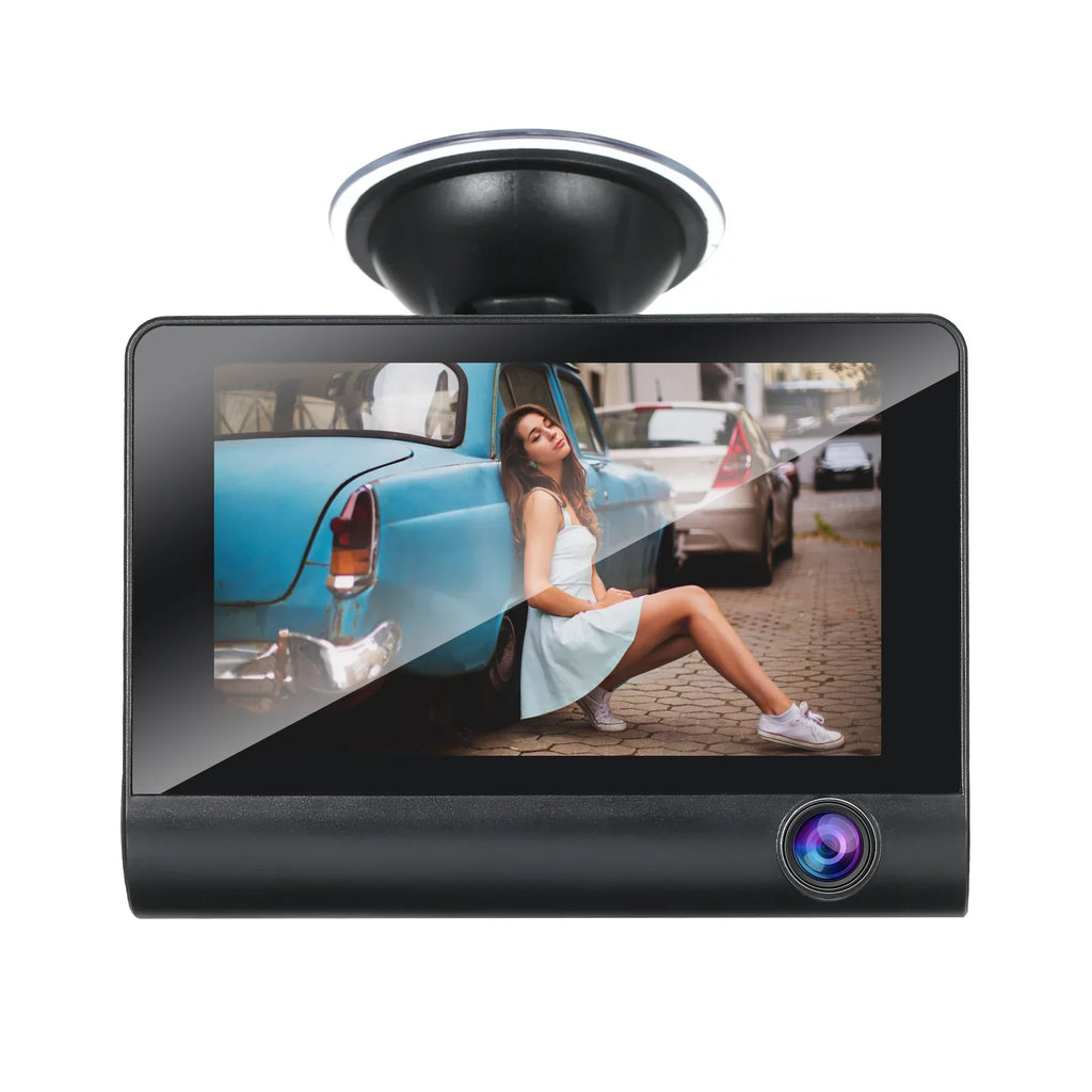 Capture Every Detail， Nebublu Dash Cam, 1080P Full HD Front and Rear Dual Camera, 4 Inch IPSize Sizecreen, Loop Recording, Motion Detection, Parking Monitor!
